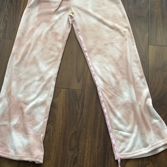 NWT Ardene Pink Tie Dye Wide Leg Joggers/Pants - Picture 12 of 13